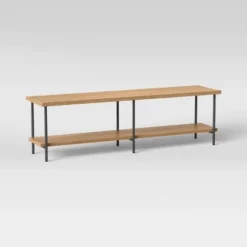 Wood And Metal TV Stand For TVs Up To 60" - Room Essentials™ -Room Essentials Sales Store GUEST 008e6b5f 4d43 465d 8784 80c8ca30ed60