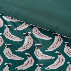 Microfiber Reversible Banana Print Comforter Dark Green - Room Essentials™ -Room Essentials Sales Store GUEST 032c1765 724a 4001 8e39 08421e300917
