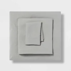 Twin/Twin XL Garment Washed Microfiber Solid Sheet Set - Room Essentials™ -Room Essentials Sales Store GUEST 3566a3de d45c 462a b559 85e6627b725f