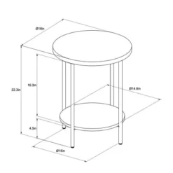 Wood And Metal Round End Table - Room Essentials™ 8 Wood And Metal Round End Table - Room Essentials™ -Room Essentials Sales Store GUEST 3b0a8f5b 71c3 483e 99d5 ee523c908f0c