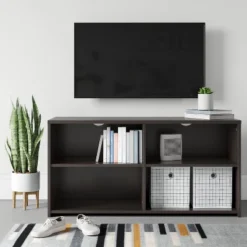 Room Essentials Sales Store 13 Storage TV Stand For TVs Up To 43" Black - Room Essentials™