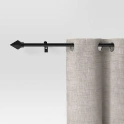 28"-48" Café Faceted Pyramid Rod Black - Room Essentials™ -Room Essentials Sales Store GUEST 44380c64 42d2 4bc4 9db5 dddab8299ac7