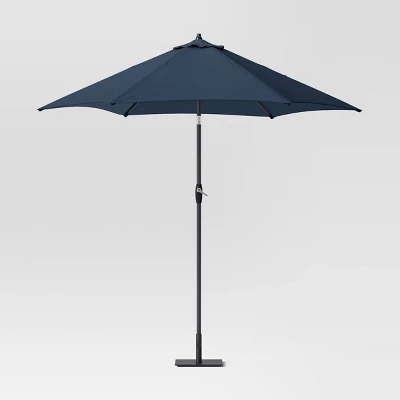 9'x9' Patio Market Umbrella - Black Pole - Room Essentials™ 9 9'x9' Patio Market Umbrella - Black Pole - Room Essentials™ - Image 9