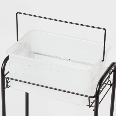 Bathroom Storage Cart Black - Room Essentials™ 3 Bathroom Storage Cart Black - Room Essentials™ - Image 3