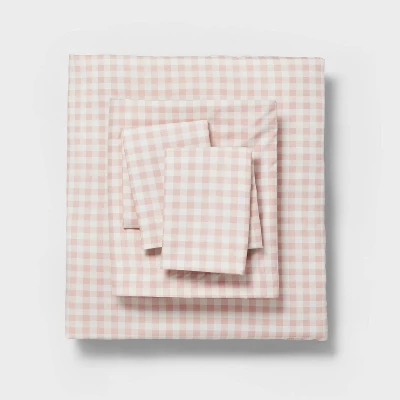 Dash Stripe Printed Microfiber Reversible Comforter & Sheets Set Ivory/Light Pink - Room Essentials™ 6 Dash Stripe Printed Microfiber Reversible Comforter & Sheets Set Ivory/Light Pink - Room Essentials™ - Image 6