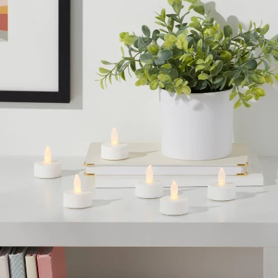 24ct Twist-Flame LED Tealight Candles (White) - Room Essentials™ 1 24ct Twist-Flame LED Tealight Candles (White) - Room Essentials™