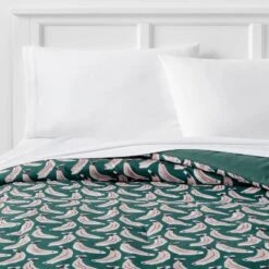 Microfiber Reversible Banana Print Comforter Dark Green - Room Essentials™ -Room Essentials Sales Store GUEST 8bf6ca13 92ab 4036 9cda 1a6ffd996328