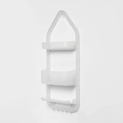 Three Tier Over The Shower Caddy Frosted - Room Essentials™ 2 Three Tier Over The Shower Caddy Frosted - Room Essentials™ - Image 2