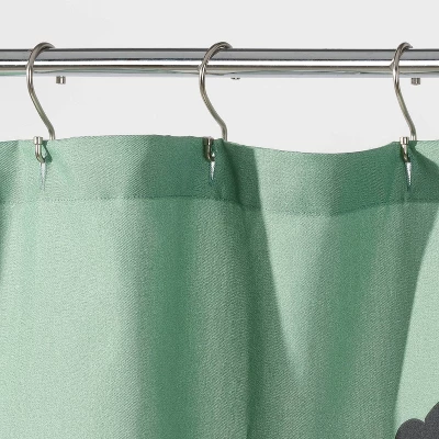 Puffs Shower Curtain Green - Room Essentials™ 2 Puffs Shower Curtain Green - Room Essentials™ - Image 2