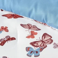 Butterfly Print Microfiber Decorative Bed Set With Throw Blue/Red/White - Room Essentials™ 9 Butterfly Print Microfiber Decorative Bed Set With Throw Blue/Red/White - Room Essentials™ -Room Essentials Sales Store GUEST e5e4b6cc 1806 41ef 8aa1 1eb079de34ef