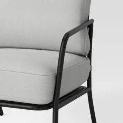 2pc Metal Mesh Outdoor Patio Chairs With Double Cushions, Club Chairs Black - Room Essentials™ -Room Essentials Sales Store GUEST e78b6241 638a 4296 8ce1 db41e8e3dfb1