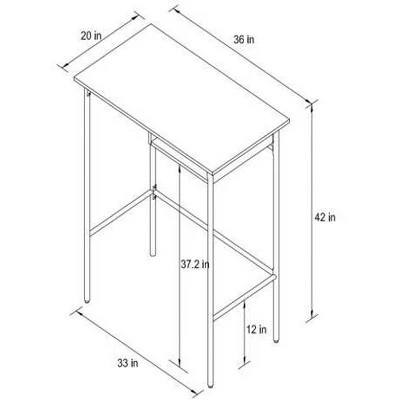 Standing Desk Natural - Room Essentials™ 4 Standing Desk Natural - Room Essentials™ - Image 4