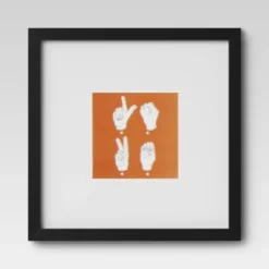 Set Of 9 Gallery Frame Set 10" X 10" Matted To 5" X 5" Black - Room Essentials™ -Room Essentials Sales Store GUEST f789d878 5fd4 4ad1 974a e96f082d197a