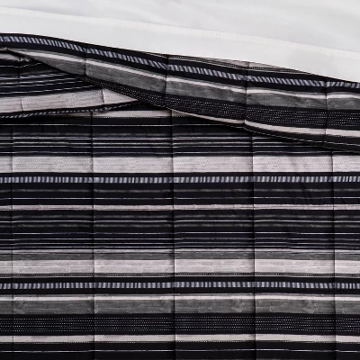 Microfiber Stripe Reversible Comforter - Room Essentials™ 4 Microfiber Stripe Reversible Comforter - Room Essentials™ - Image 4