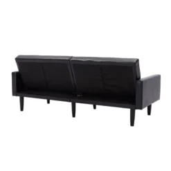 Faux Leather Futon Sofa With Arms Black - Room Essentials™ 15 Faux Leather Futon Sofa With Arms Black - Room Essentials™ -Room Essentials Sales Store GUEST fc7d055a 313d 47c6 b0f0 b13d401eb9fe